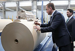 Новое производство гофрокартона открылось на Алексинской БКФ в Тульской области